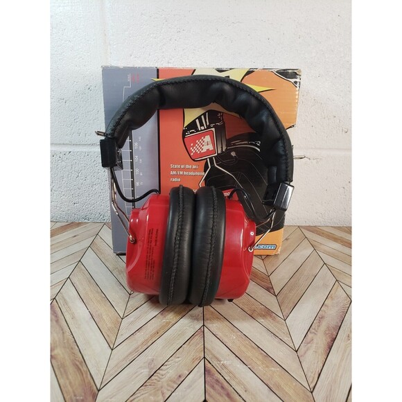 Vintage NASCAR Winston Cup Series AM/FM Radio Headset Red - Picture 1 of 9